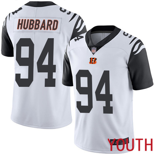Cincinnati Bengals Limited White Youth Sam Hubbard Jersey NFL Footballl #94 Rush Vapor Untouchable->youth nfl jersey->Youth Jersey